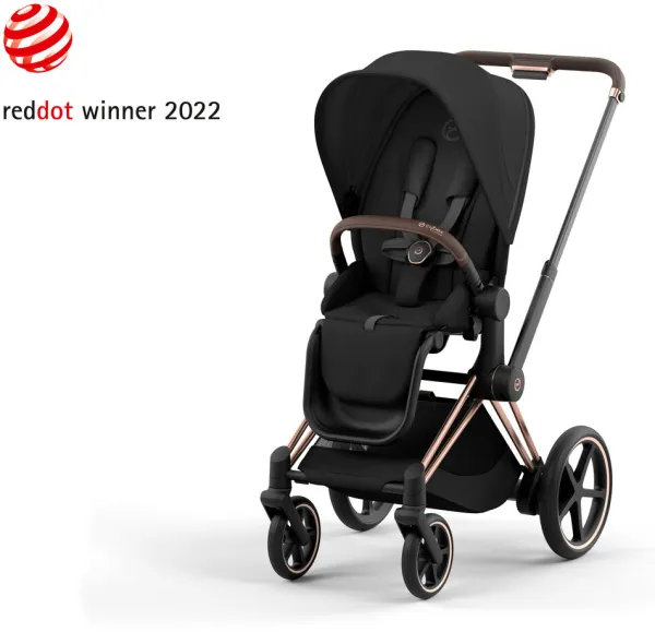ePriam lastenvaunut 2023 - sepia black/rosegold