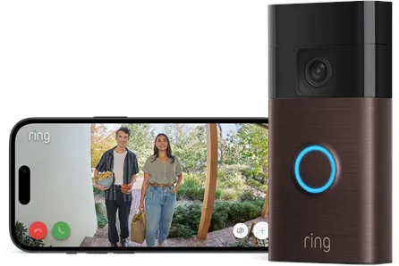Ring-akkukäyttöinen videokellonpainike - Venetsian pronssi